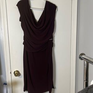 S.L. Fashions Elegant Plum Dress